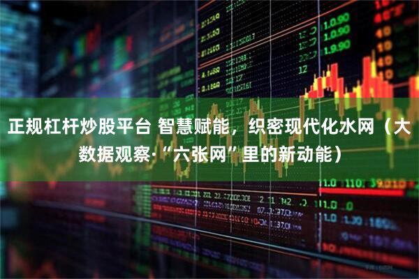 正规杠杆炒股平台 智慧赋能，织密现代化水网（大数据观察·“六张网”里的新动能）